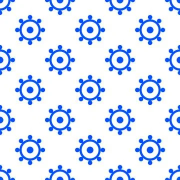 Simple seamless circle pattern illustration Stock Illustration