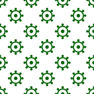 Simple seamless circle pattern illustration Stock Illustration