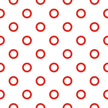 Simple seamless circle vector pattern Stock Illustration