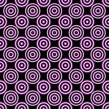 Simple seamless concentric circle pattern background design 库存插图