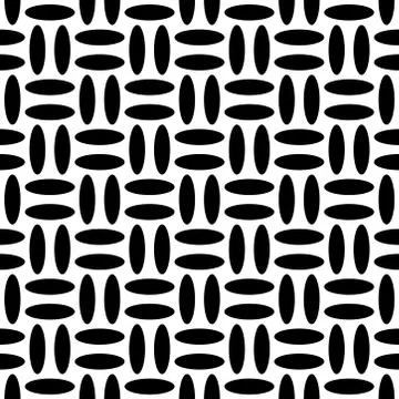 Simple seamless elliptical abstract pattern design. Stock Illustration
