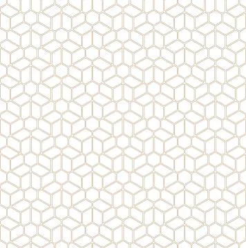 Simple seamless geometric ornament .Average thickness lines.Golden color. Stock Illustration