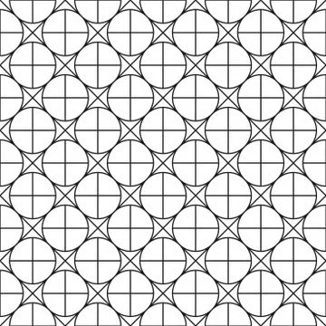 Simple seamless geometric pattern - vector grid background Illustrazione stock