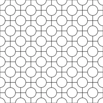 Simple seamless geometric pattern - vector grid background Stock Illustration