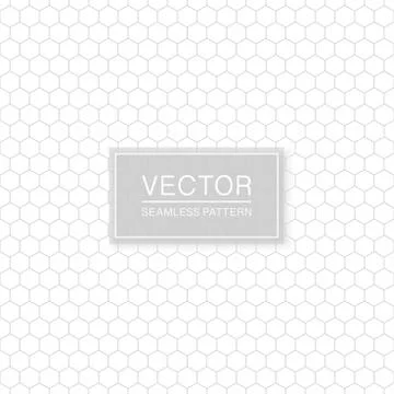Simple seamless hexagonal pattern - geometric design. Abstract trendy background Illustrazione stock