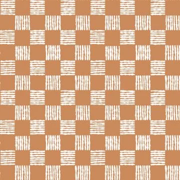 Simple seamless pattern of chess cells. Illustrazione stock