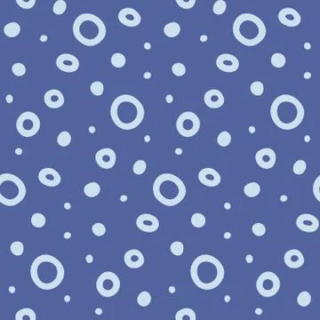 Simple Seamless Pattern with Circle Objects Stock Illustration