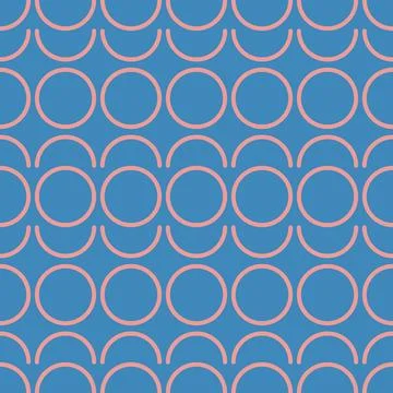 Simple seamless pattern with circles Stock Illustration