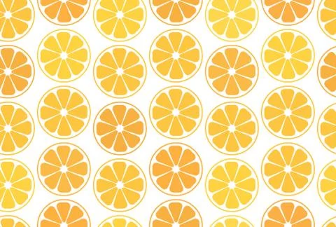 Simple seamless pattern citrus Stock Illustration
