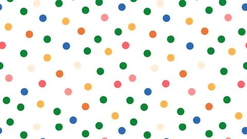 Simple seamless pattern with colorful dots. Stock Illustration