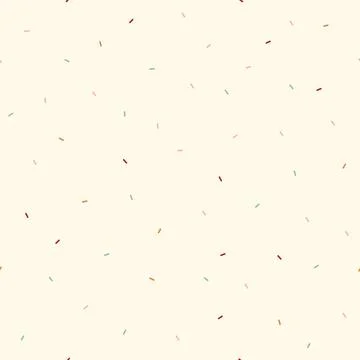 Simple seamless pattern with cupcake dressing in pastel colors on light yello Stock Illustration