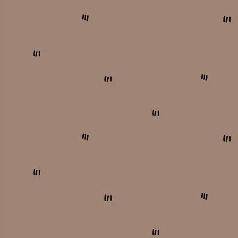 Simple Seamless Pattern with Dashes and Dots. Minimalistic particles texture Stock Illustration