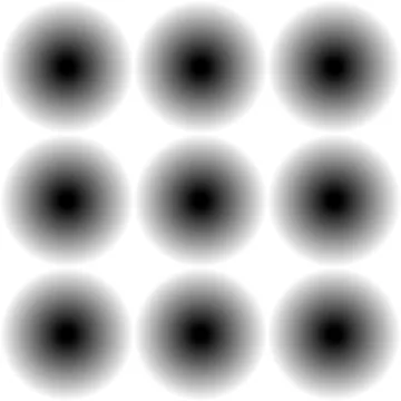 Simple seamless pattern with fading circles. Monochrome background. Stock Illustration