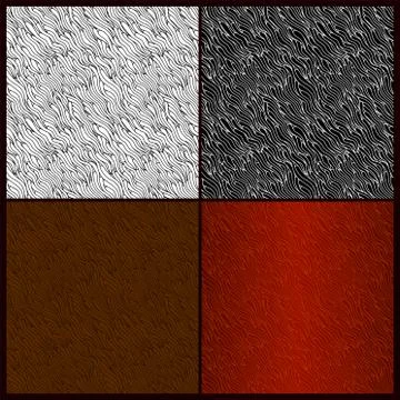 Simple seamless pattern with fur and fire 스톡 일러스트