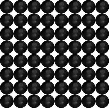 Simple seamless pattern with monochrome black-white bubbles Stock Illustration