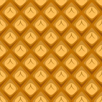 Simple seamless pattern with pineapple texture Stock Illustration