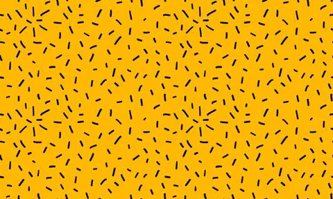 Simple seamless pattern with small black lines. Vector wallpaper with hand .. Illustrazione stock