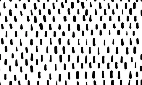 Simple seamless pattern with small dashes. Hand drawn noise texture Stock Illustration
