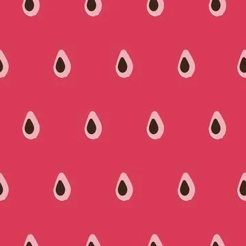 Simple seamless pattern with strawberry texture Illustrazione stock