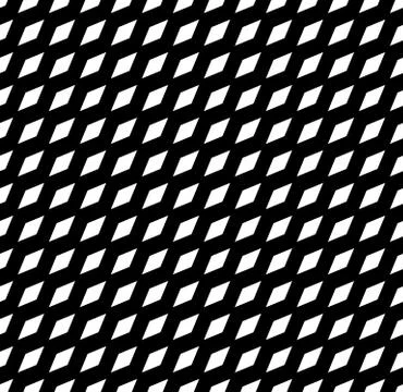 Simple seamless pattern with tilted rhombus shapes. Minimal monochrome repeat Stock Illustration