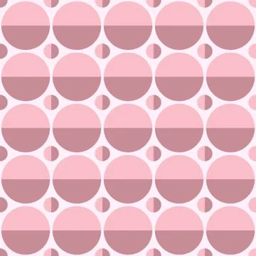 Simple seamless pattern - vector circle background illustration Stock Illustration