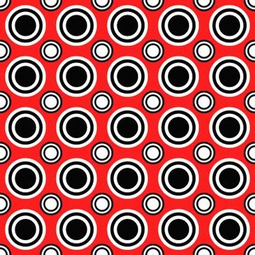 Simple seamless pattern - vector circle background 스톡 일러스트
