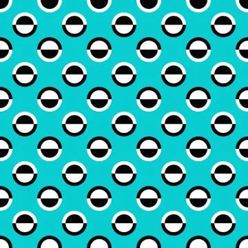 Simple seamless pattern - vector circle design background Ilustração Stock