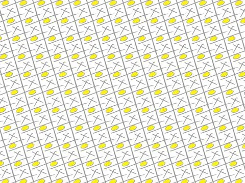 Simple seamless patterns with cross, circle, polka dots and stripes. イラスト素材