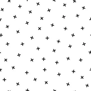 Simple seamless trendy pattern with repeatable cross geometric shapes. Abstract 스톡 일러스트