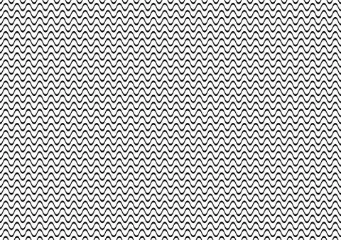 Simple seamless wavy line pattern Stock Illustration