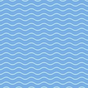 Simple seamless wavy line pattern Illustration