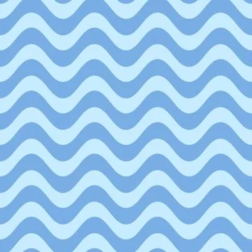 Simple seamless wavy line pattern Illustrazione stock