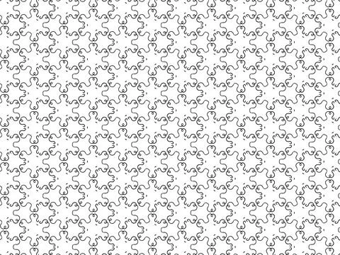 Simple seamless white background with black doodles Illustrazione stock