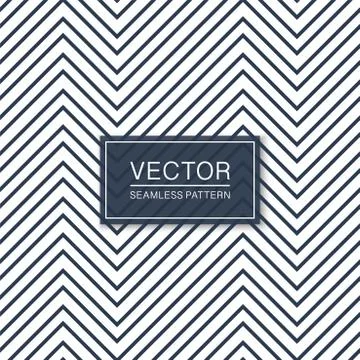 Simple seamless zigzag pattern. Blue and white geometric texture - vector Illustrazione stock