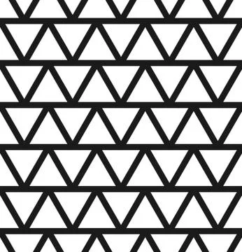 Simple seamlessly repeatable pattern with alternating triangles. Stockillustratie