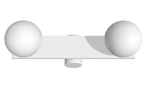 Simple seesaw scales 3d render Stock Illustration