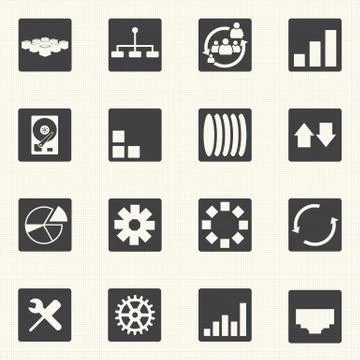 Simple set of diagram graphs and statistic related vector icons Stock Illustration