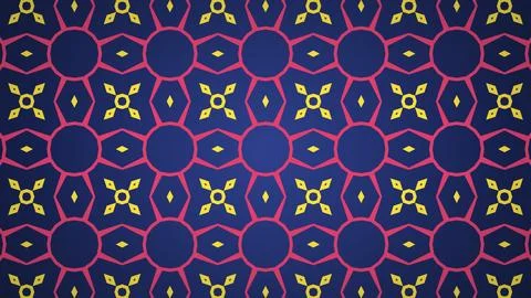 Simple shape geometric patterns background. Anime manga style simple geomet.. イラスト素材