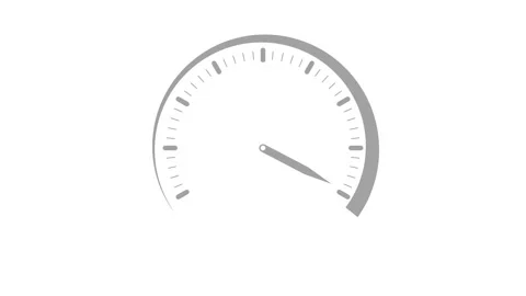 Simple shape minimal speed meter animation, Speed meter car animated Stock Footage 336912551
