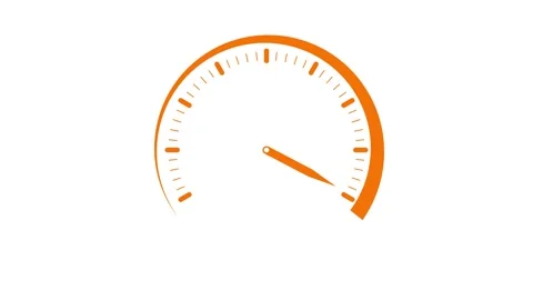 Simple shape minimal speed meter animation, Speed meter car animated Stock Footage 336912621