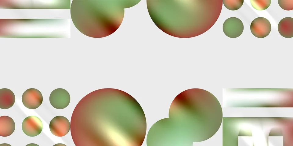 Simple shapes - circles, triangles, rectangles abstract background. Vector Stock Illustration