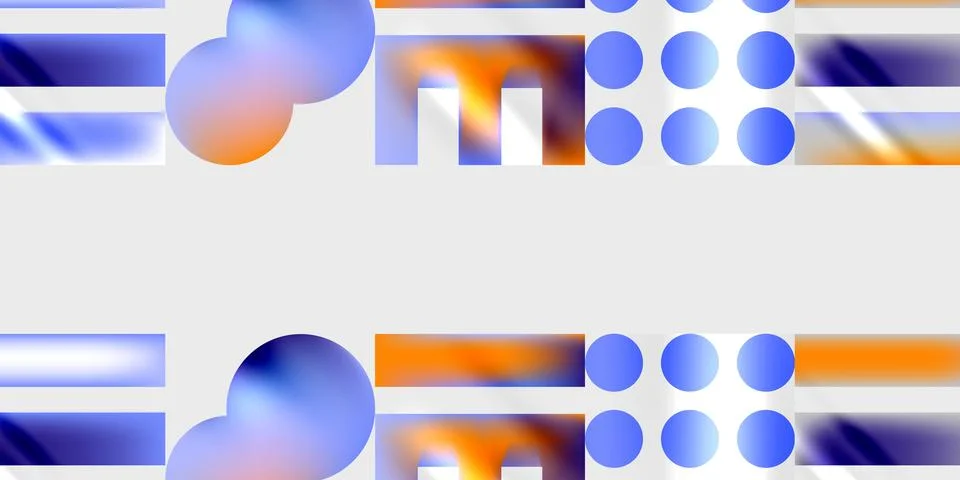 Simple shapes - circles, triangles, rectangles abstract background. Vector 스톡 일러스트