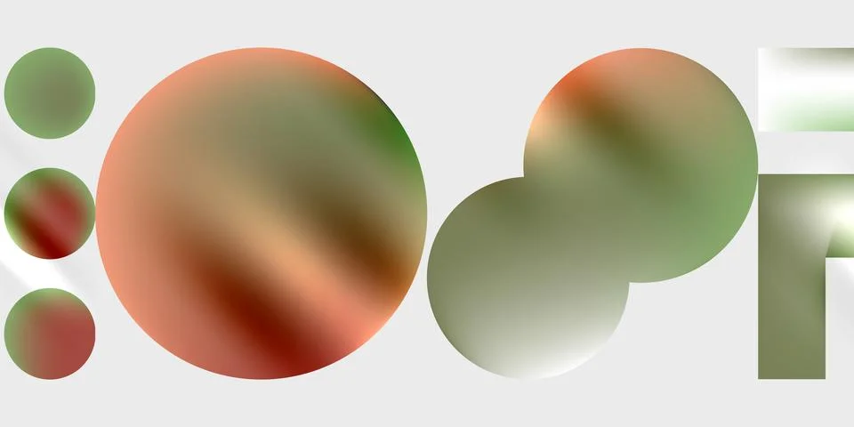 Simple shapes - circles, triangles, rectangles abstract background. Vector Illustrazione stock