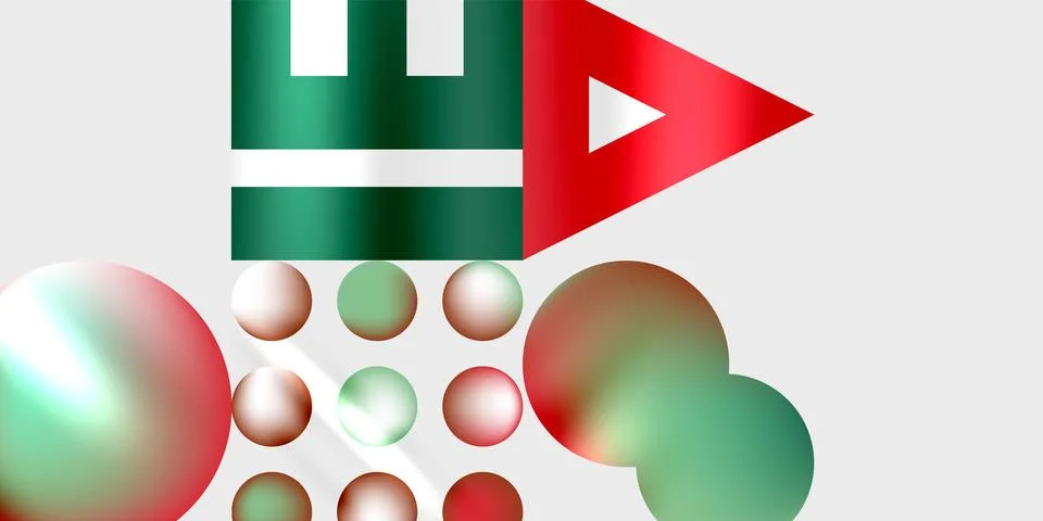 Simple shapes - circles, triangles, rectangles abstract background. Vector 스톡 일러스트