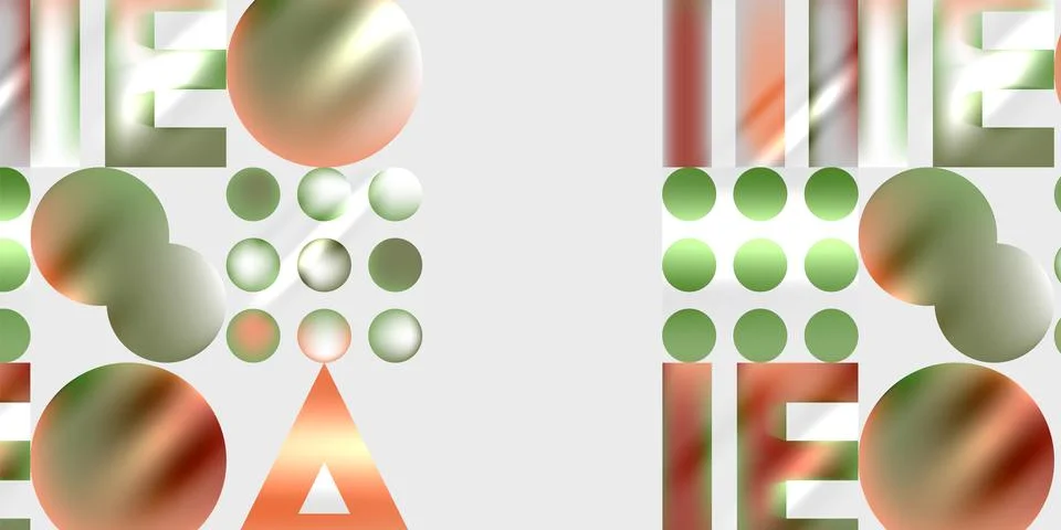 Simple shapes - circles, triangles, rectangles abstract background. Vector 스톡 일러스트