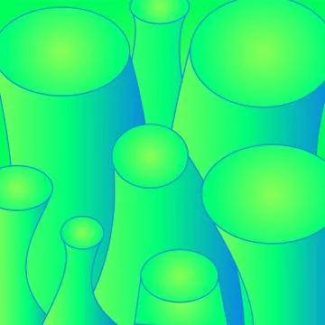 Simple shapes with trendy gradients - Vector Abstract Background Stock Illustration