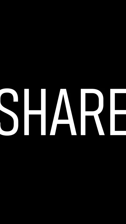 Simple share text display in vertical format. Vertical video of share messa.. Stock Footage 315426050