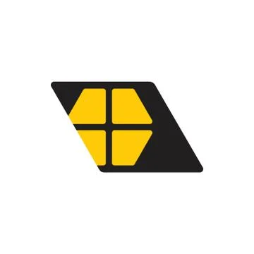 Simple shine window home geometric logo vector Stock-Illustration