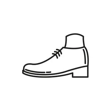Simple Shoe Thin Line Icon Illustration Design Иллюстрация