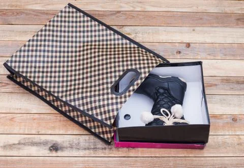 Simple shopping bag Stock Photos
